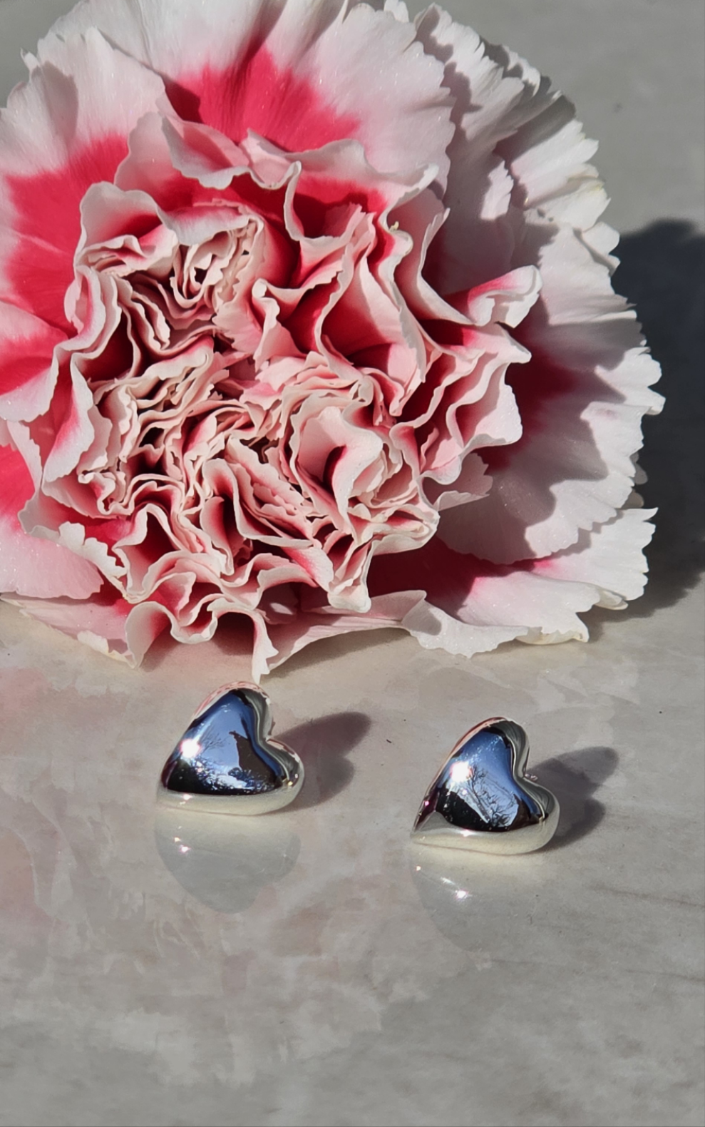 Enduring Love Heart Stud Earrings