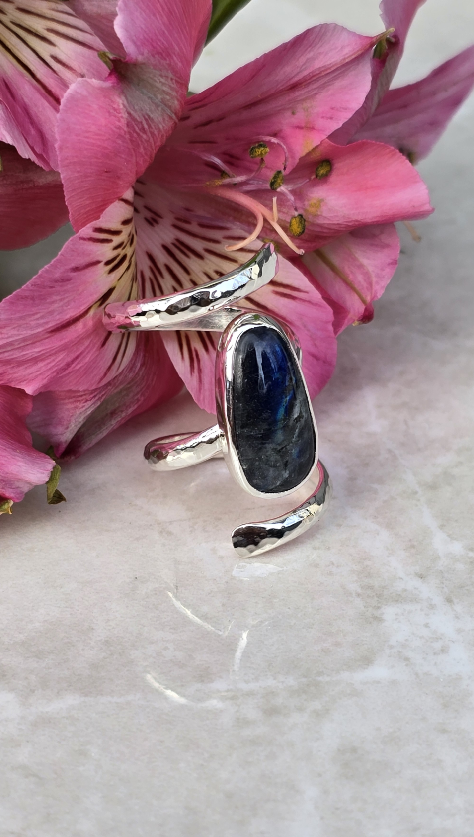 Elara Labradorite Ring