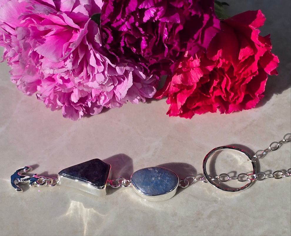 Oceanic Anchor Wrap Necklace