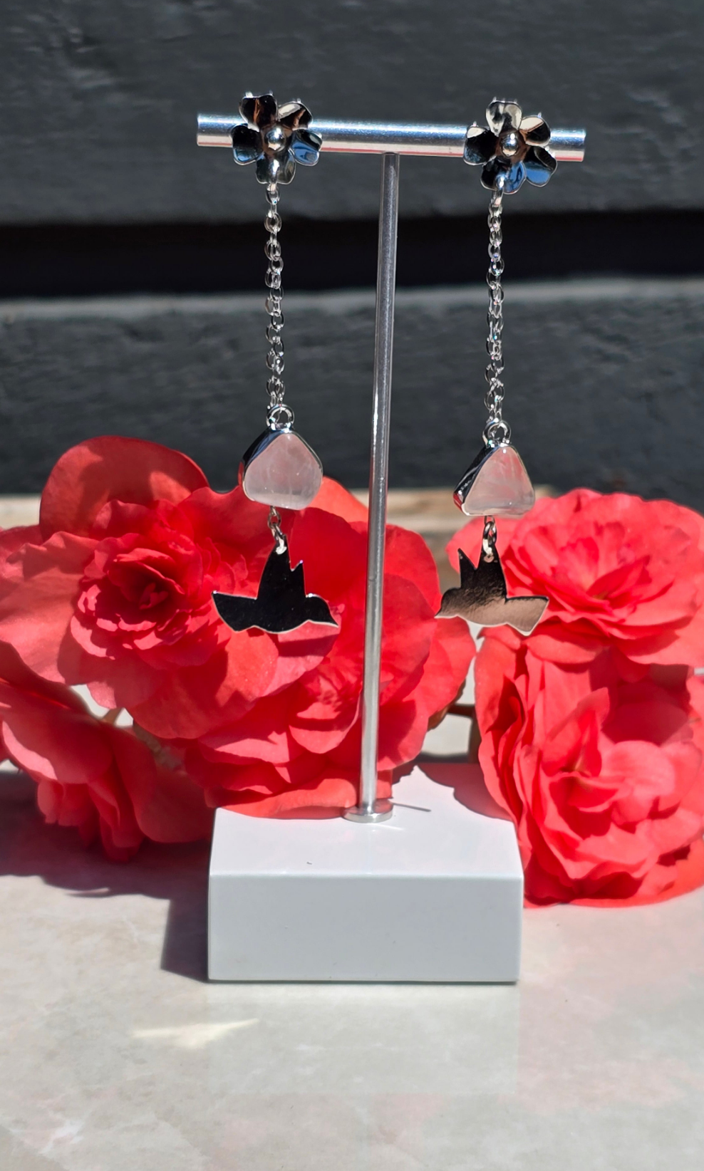 Hummingbird & Bloom Earrings