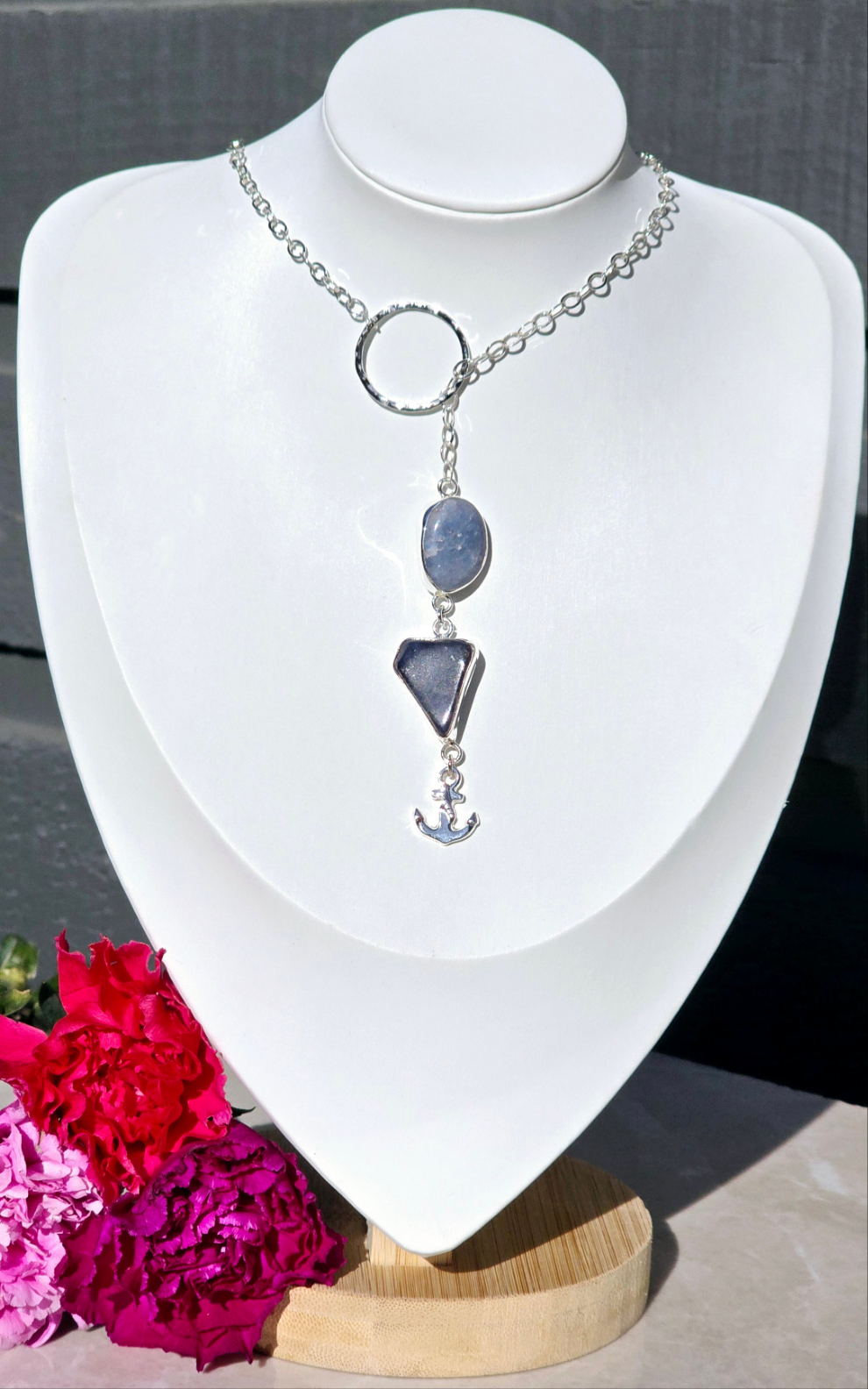 Oceanic Anchor Wrap Necklace