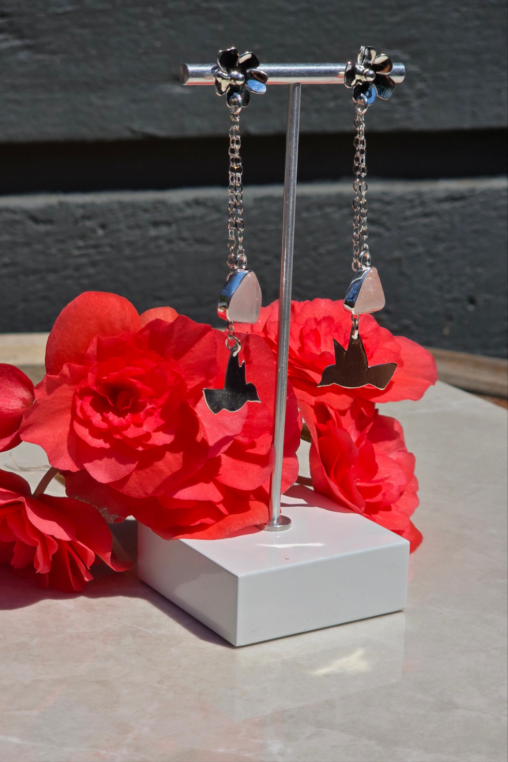 Hummingbird & Bloom Earrings
