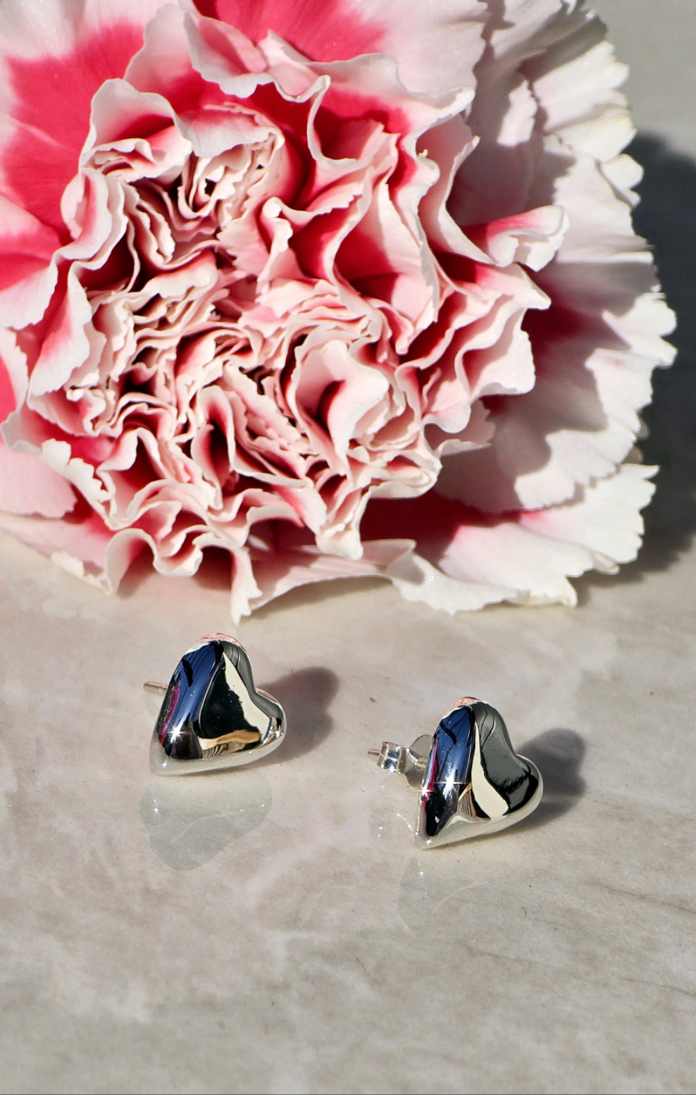 Enduring Love Heart Stud Earrings