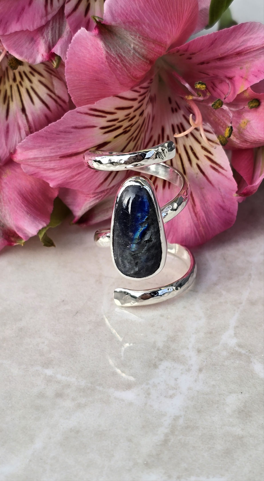 Elara Labradorite Ring