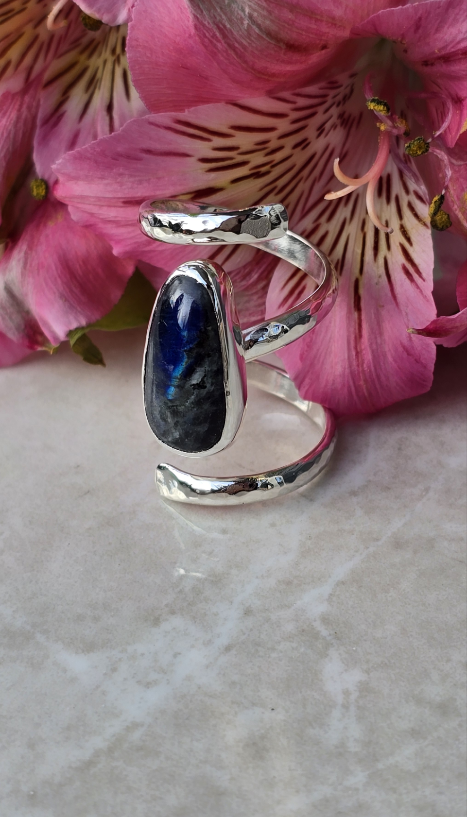 Elara Labradorite Ring