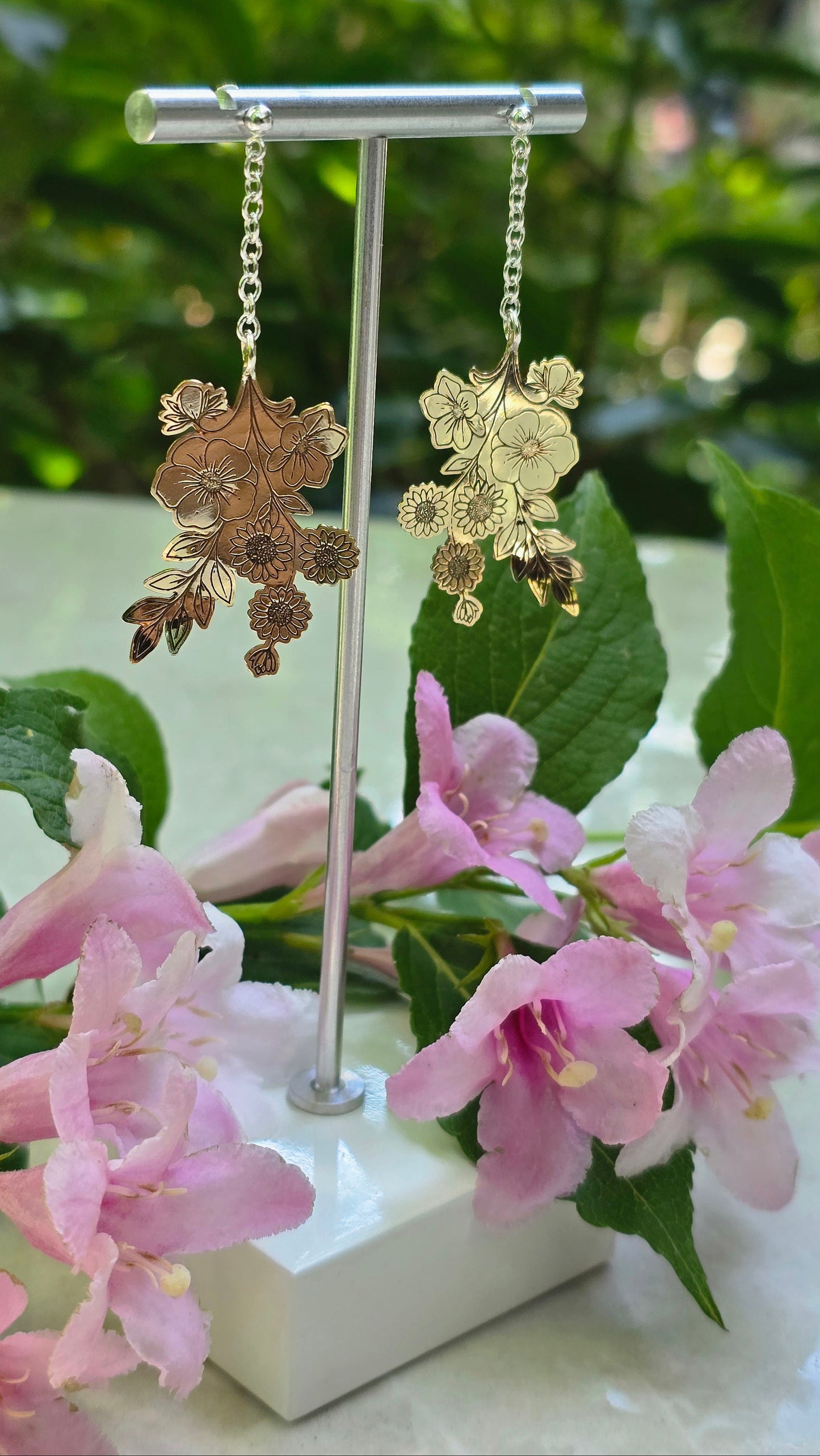 Wildflower Cascade Dangle Earrings
