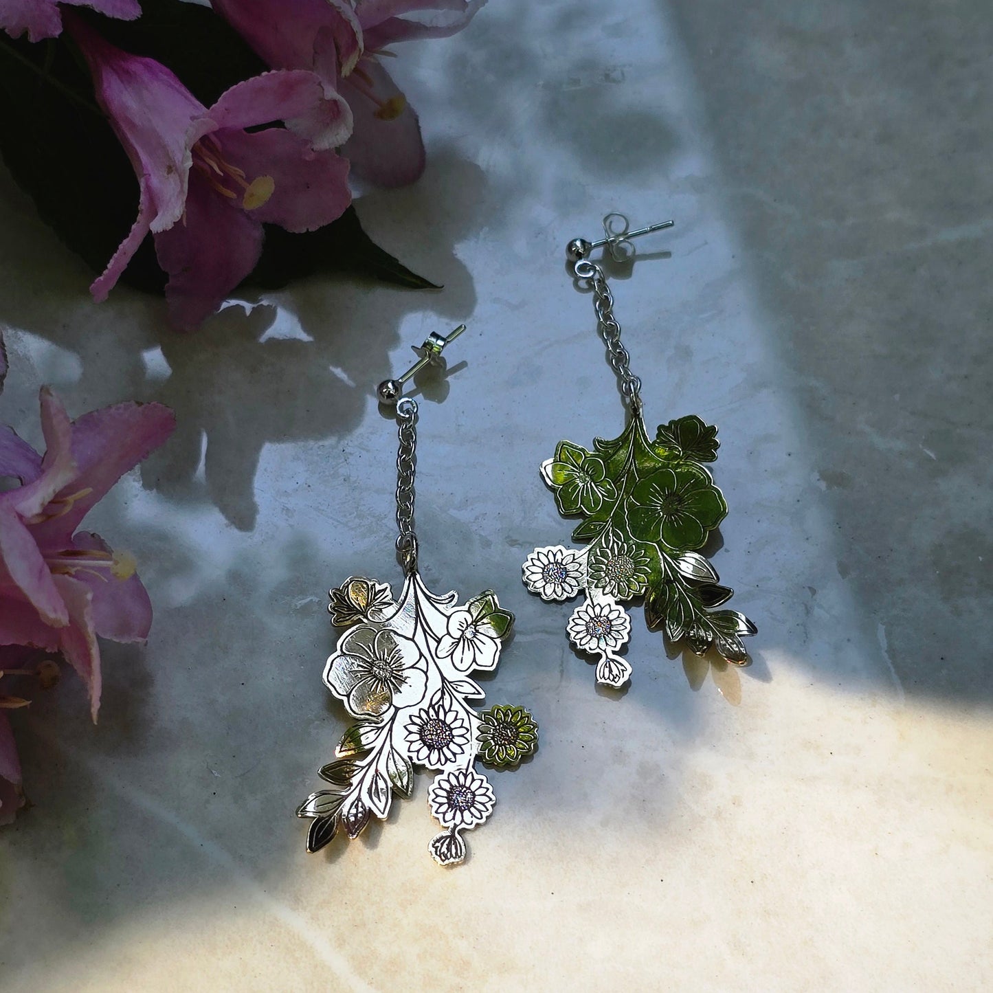 Wildflower Cascade Dangle Earrings