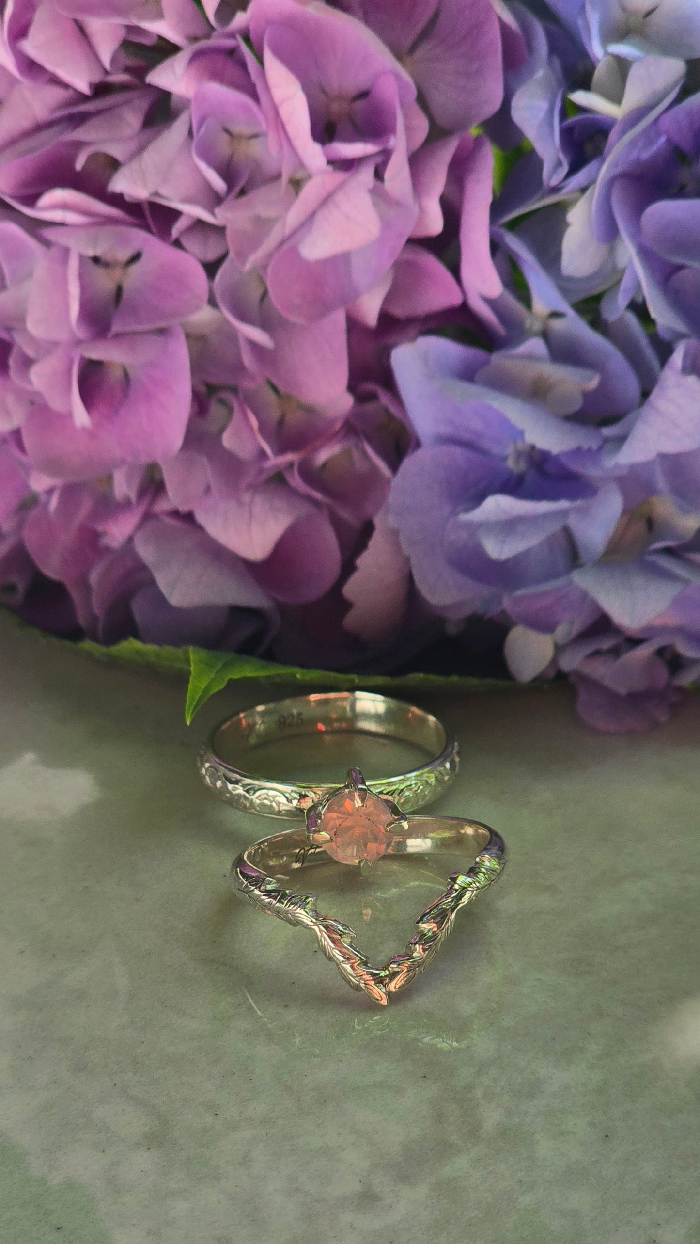 Bloom & Vine Stacking Ring Set