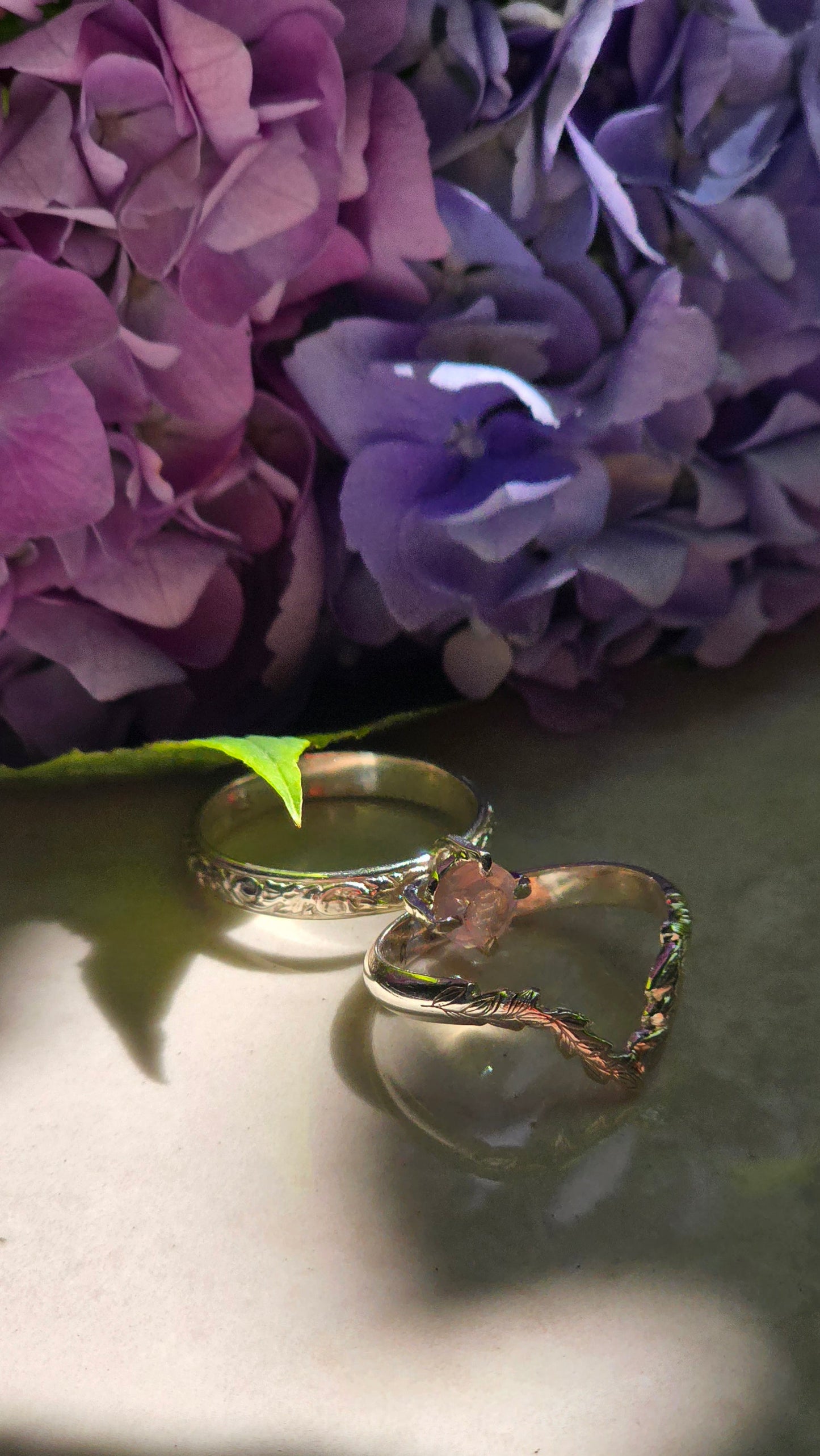 Bloom & Vine Stacking Ring Set