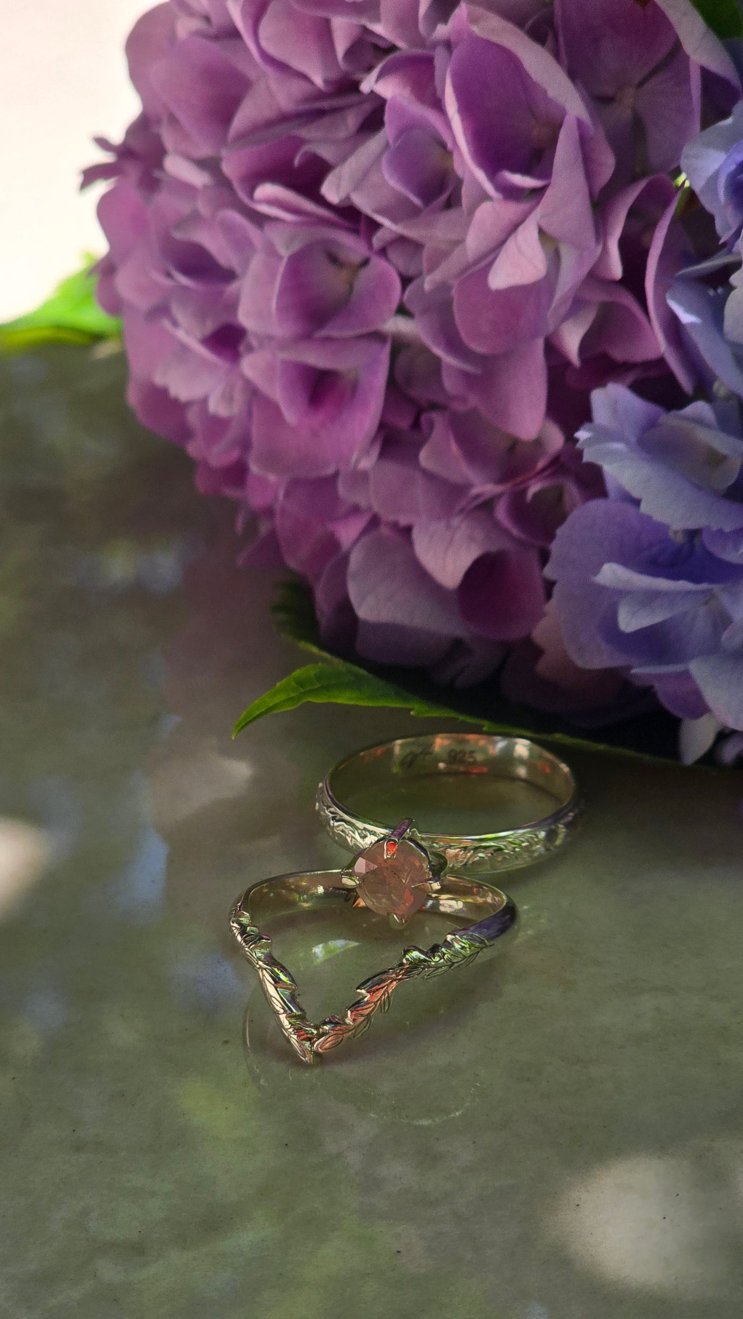 Bloom & Vine Stacking Ring Set