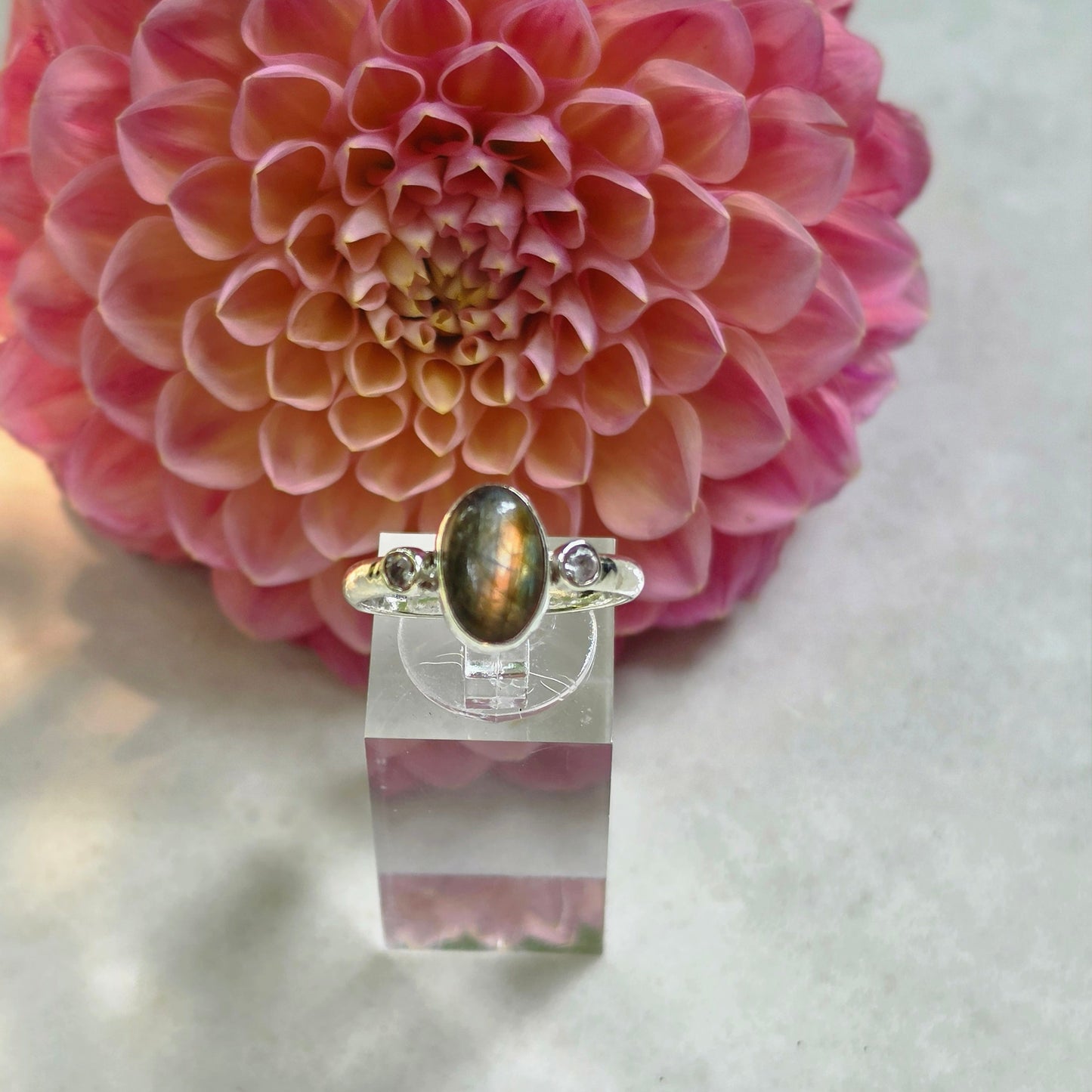 Luna Labradorite Ring