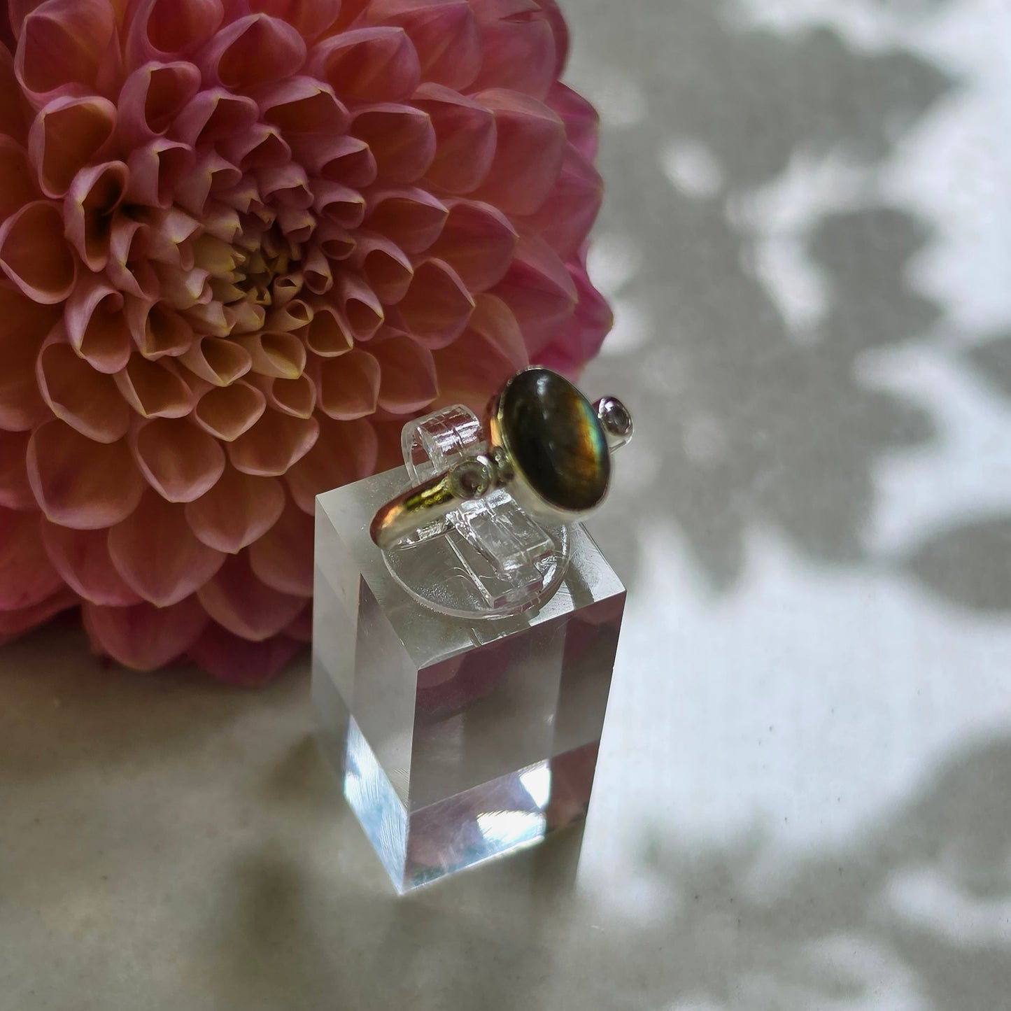 Luna Labradorite Ring