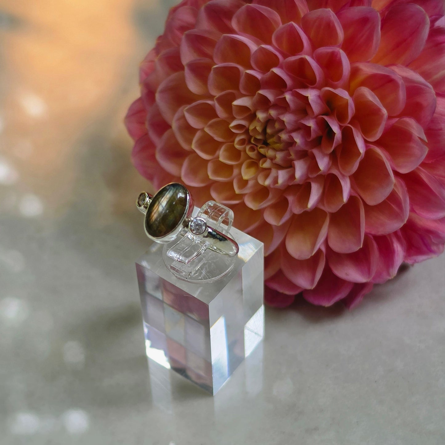 Luna Labradorite Ring