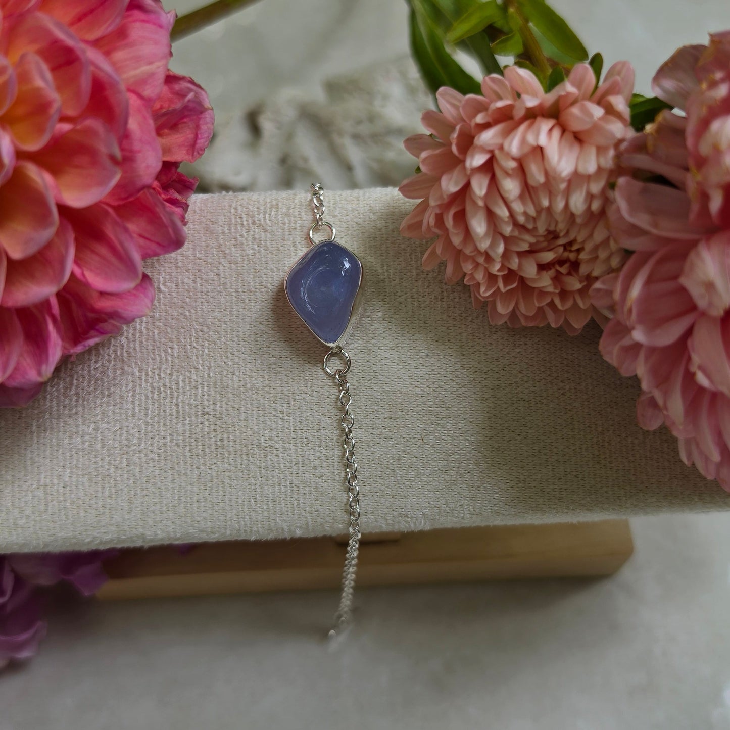 Hummingbird Chalcedony Bracelet