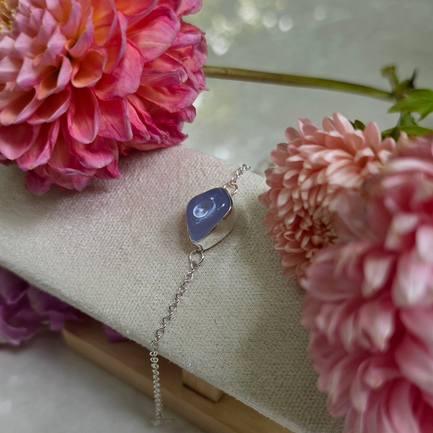 Hummingbird Chalcedony Bracelet
