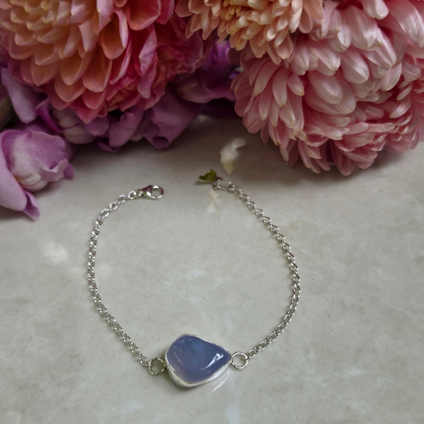 Hummingbird Chalcedony Bracelet