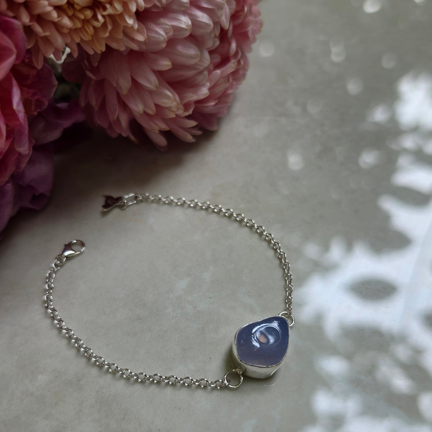Hummingbird Chalcedony Bracelet
