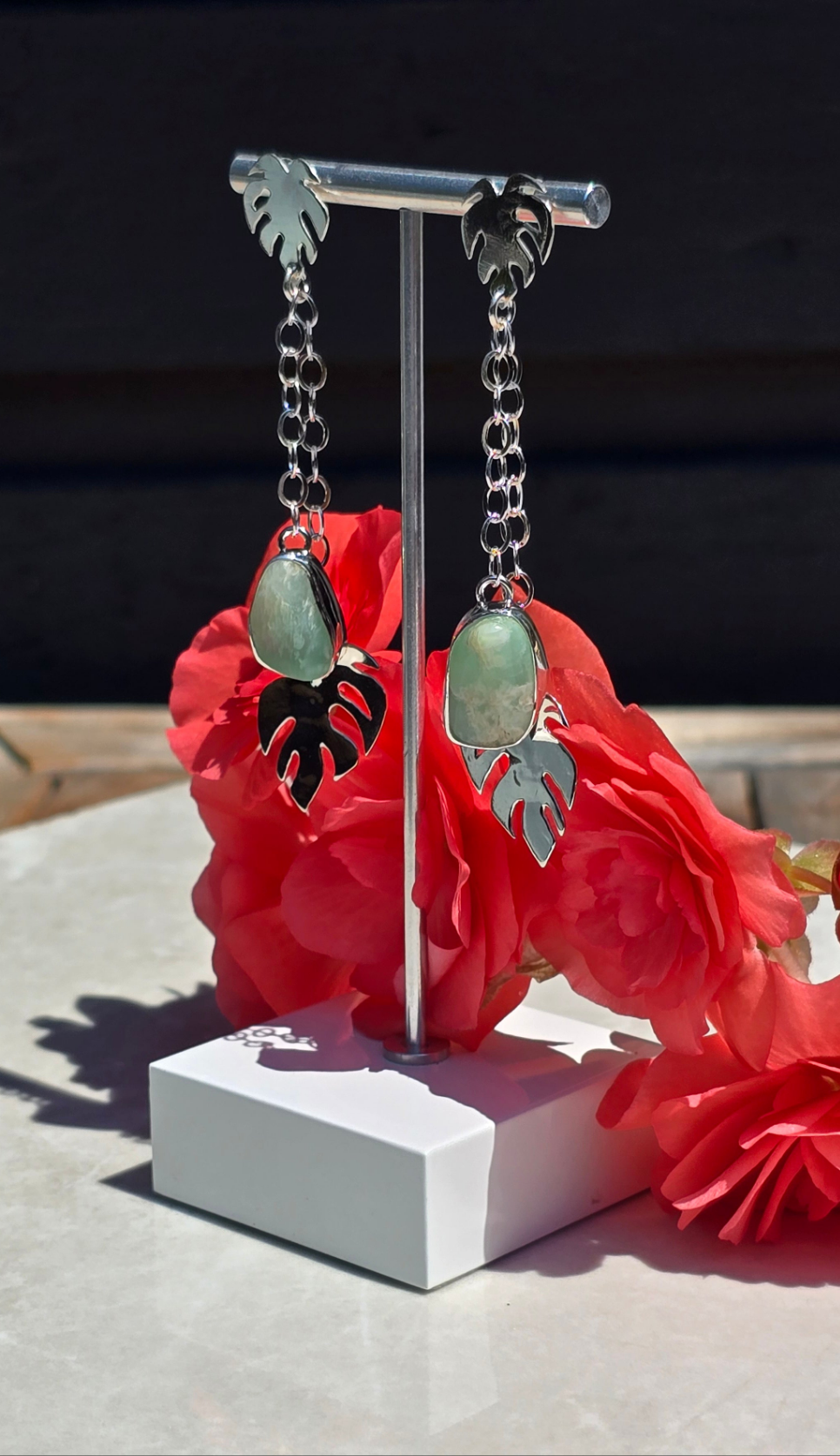Monstera Whisper Earrings