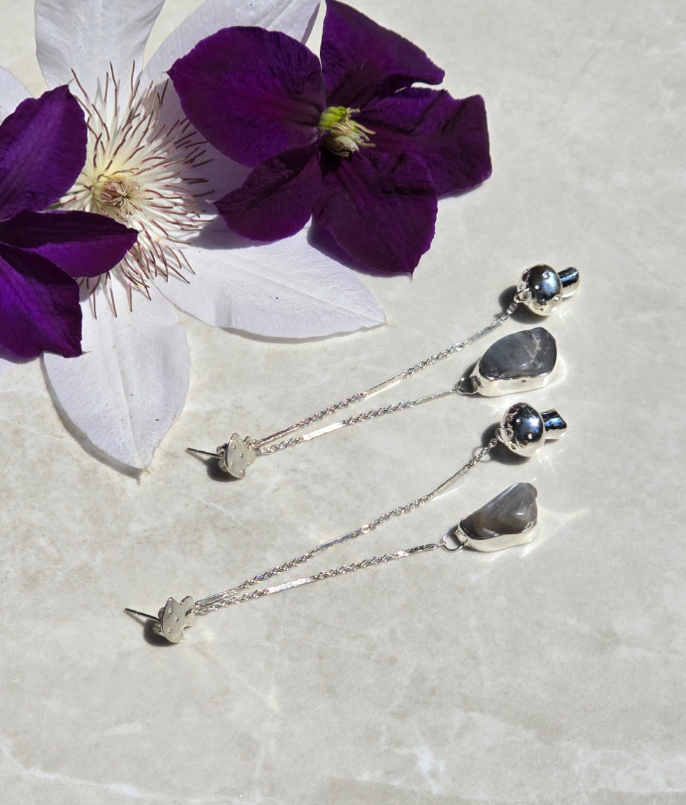 Midnight Mycelia Earrings