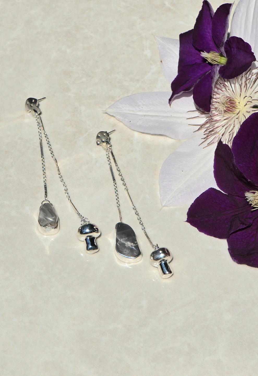 Midnight Mycelia Earrings