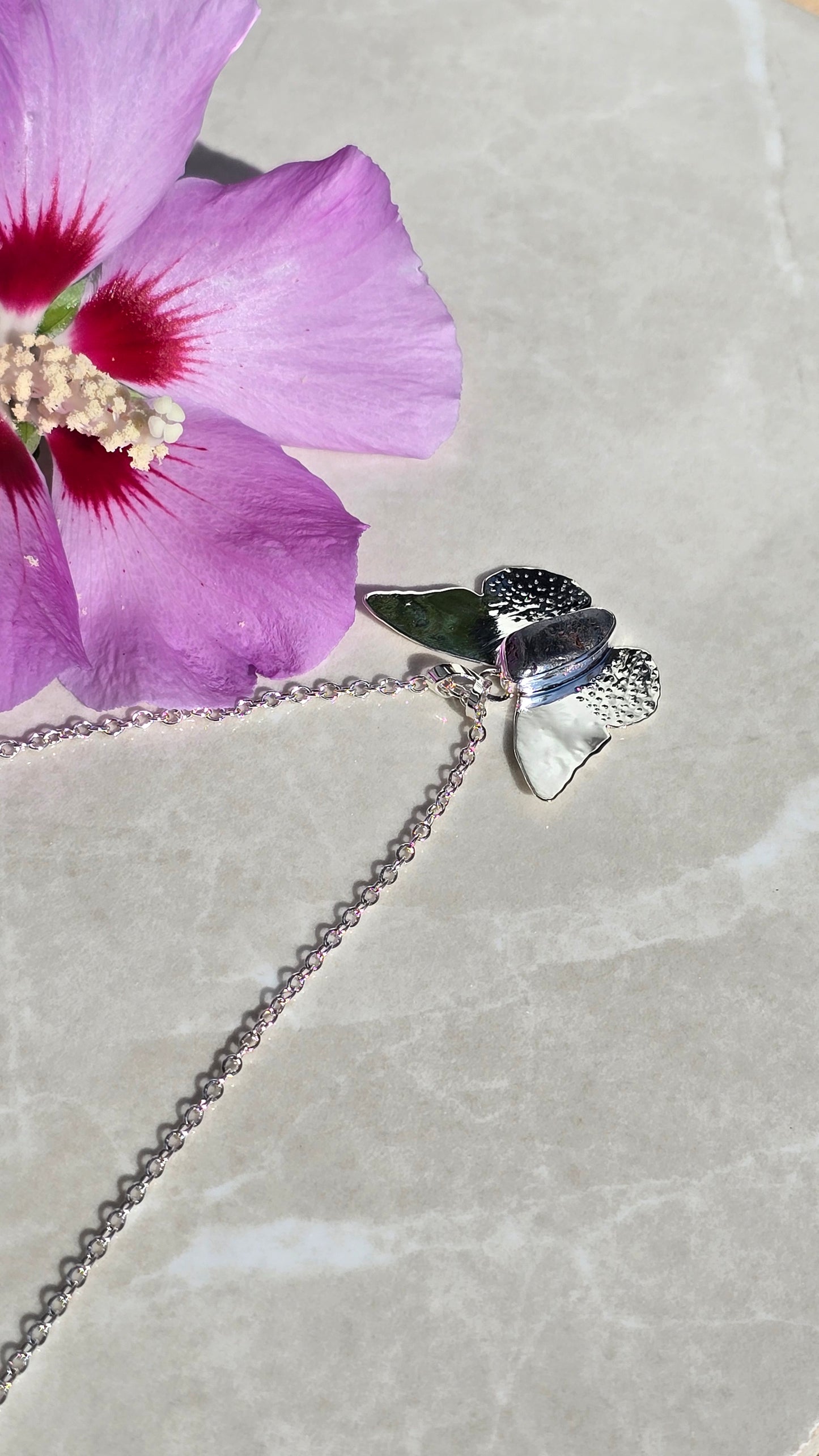 Midnight Flight Butterfly Necklace